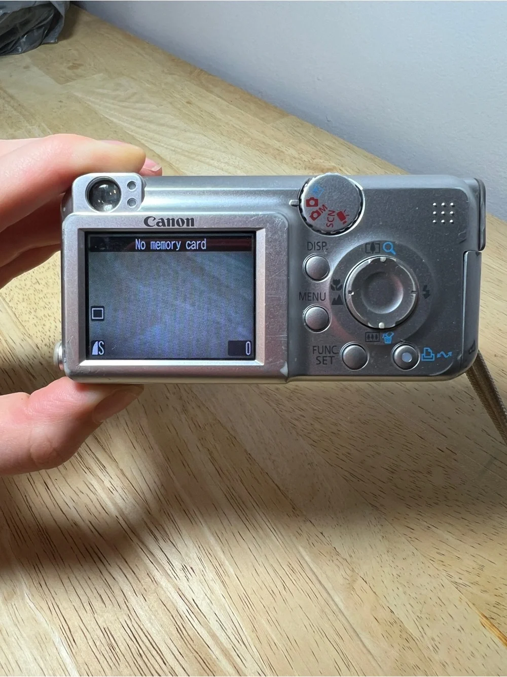 Canon PowerShot A460 Digital Camera Silver 5.0MP Vintage Y2K Digicam TESTED